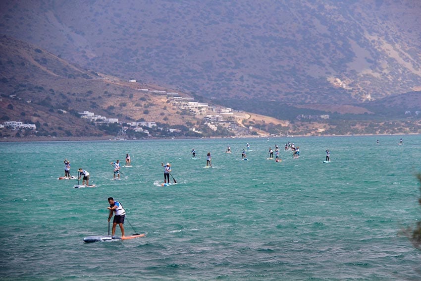 downwind It may not look like much, but this is Greece blowing at a steady 15 to 16 knots