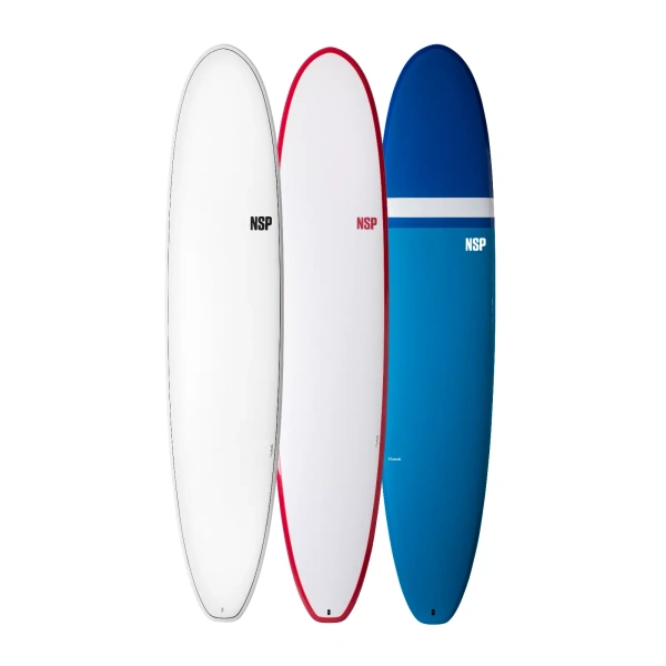 NSP Elements Longboard White, Red and Navy