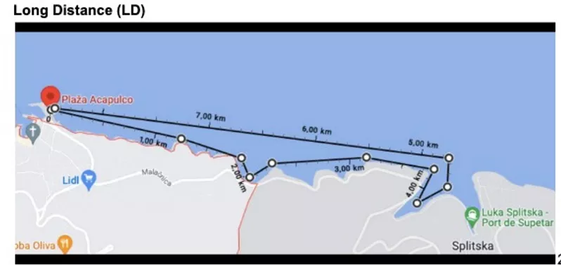 Long Distance Course Supetar