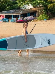Joy enjoying NSP Proto Youth Paddle Academy