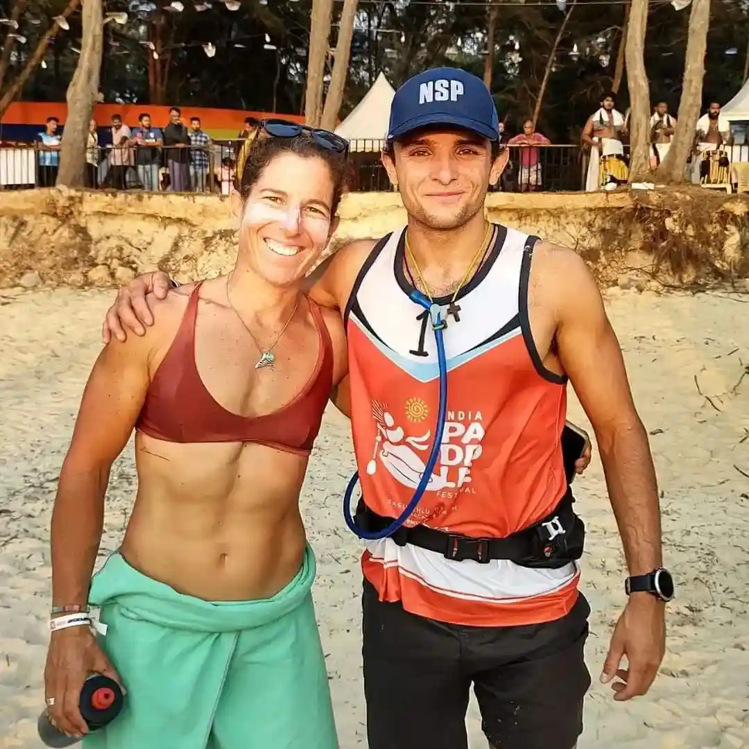 Spanish winners-Antonio Morillo and Espe Barreras at the Indian Paddle Festival 2024