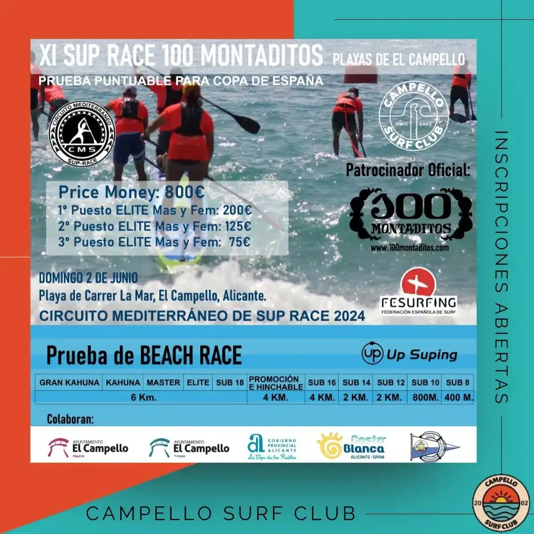 XI SUP Race Playas De El Campello 2024