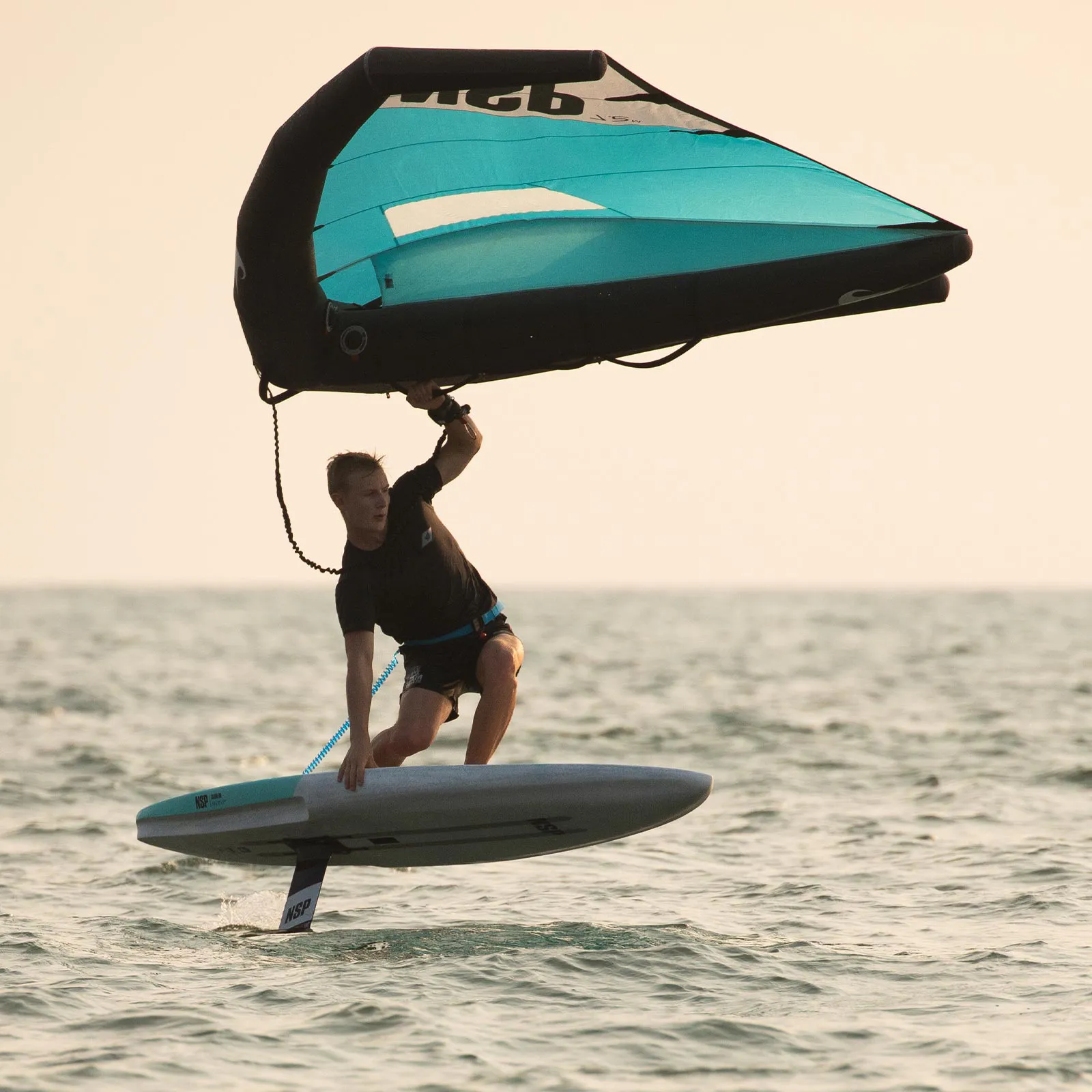 NSP Bluefin Pro Carbon Downwinder | SUP Board action 02