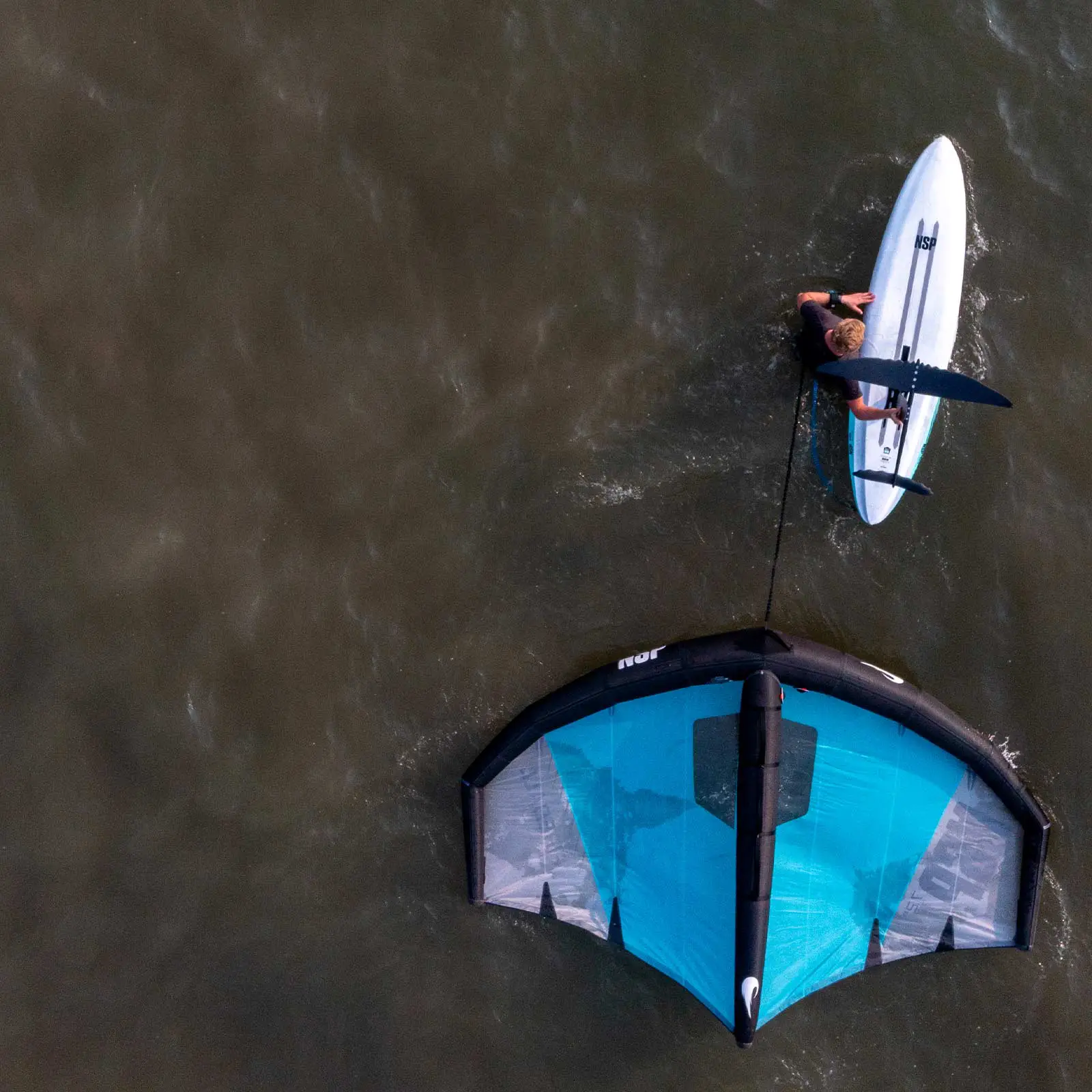 NSP Bluefin Pro Carbon Downwinder | SUP Board action 03